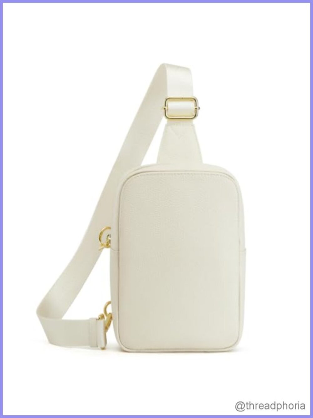 Top Grain Pebbled Cowhide Leather Sling Bag RFID Blocking Crossbody Purse